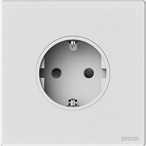Ổ Cắm Schuko Vuông Simon M7 Gem Màu Trắng - 661687G-4F