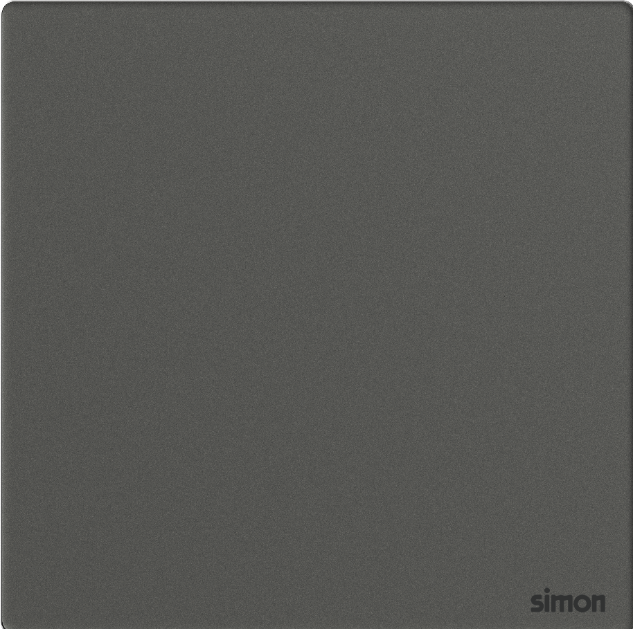 Mặt Che Trơn Vuông Simon M7 Gem Màu Xám - 661000G-4D