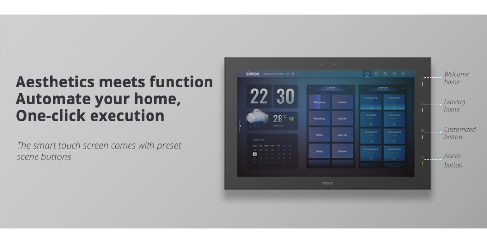 Bảng Điều Khiển Thông Minh Simon Smart HomePad Air 680005TY-61