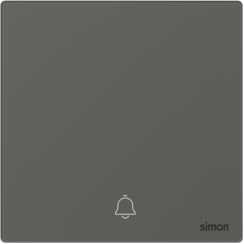 Công Tắc Chuông Cửa Vuông Simon M7 Gem Màu Xám - 666301G-4D