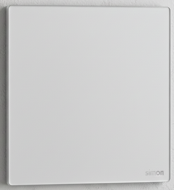 Công Tắc 1 Chiều Vuông Simon M7 Gem Màu Bạc - 661011G-4E