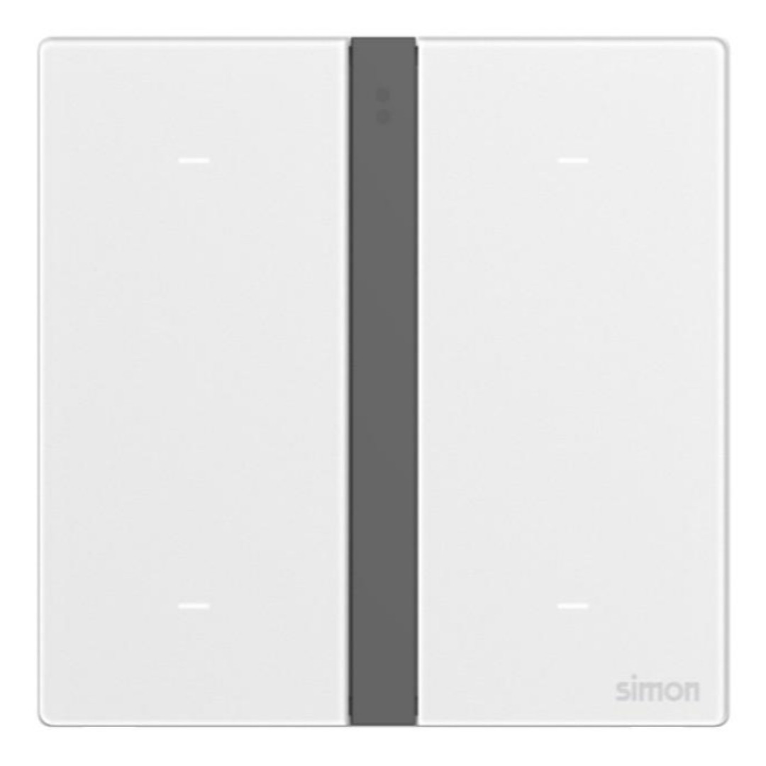 Bộ Công Tắc Bốn Thông Minh Simon M7 Gem Smart Màu Trắng - 66E8004GTY-4F
