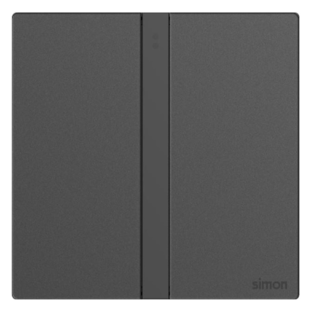 Bộ Công Tắc Đôi Thông Minh Simon M7 Gem Smart Màu Xám - 66E8002GTY-4D