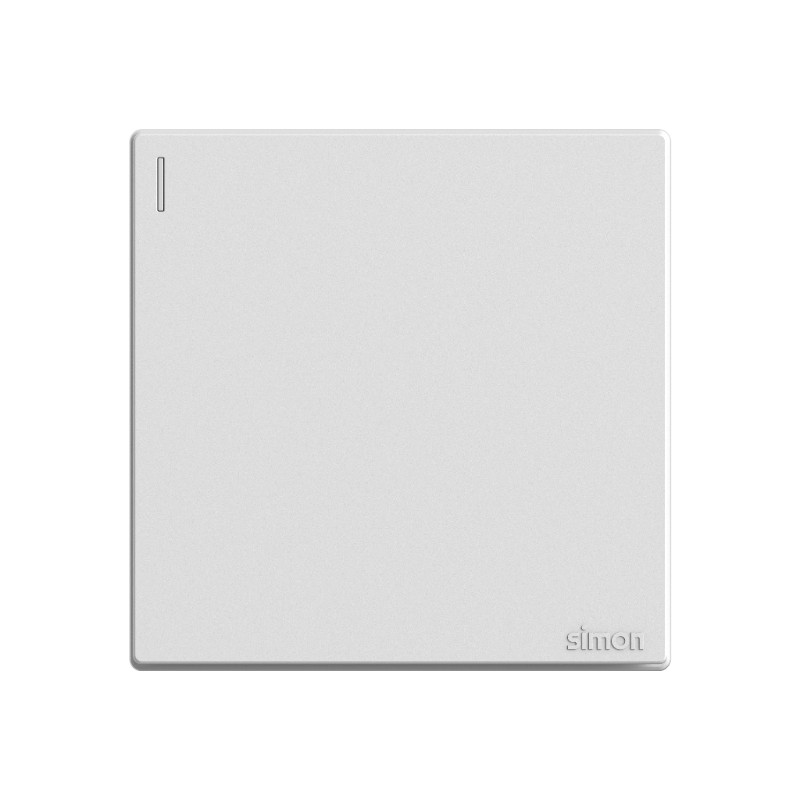 Bộ Công Tắc Đơn 2 Chiều Vuông Màu Trắng Simon S6 - 581012
