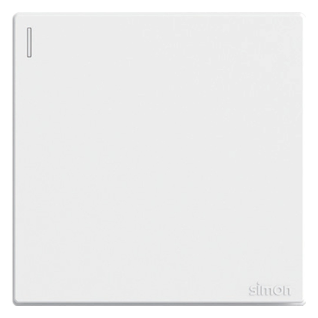 Bộ Công Tắc Đơn 20A 2 Chiều Vuông Màu Trắng Simon S6 - 582024