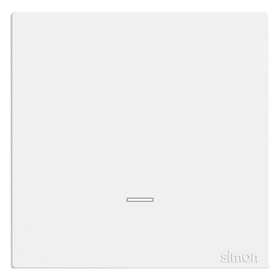 Bộ Công Tắc Đơn 20A 1 Chiều Vuông Màu Trắng Simon S6 - 582023
