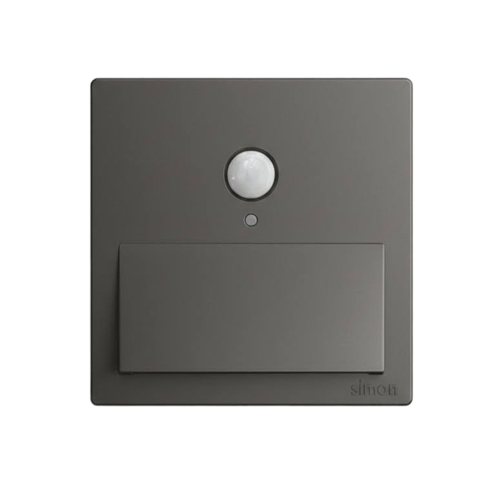 Bộ Đèn Chân Tường Cảm Biến Vuông Màu Xám Simon S6 - 58E732-61