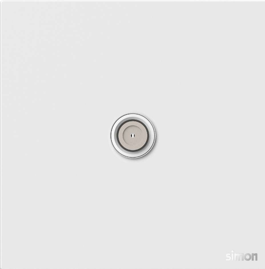 Ổ Cắm Tivi Chuẩn F Simon M7 Gem Màu Trắng - 665114G-4F