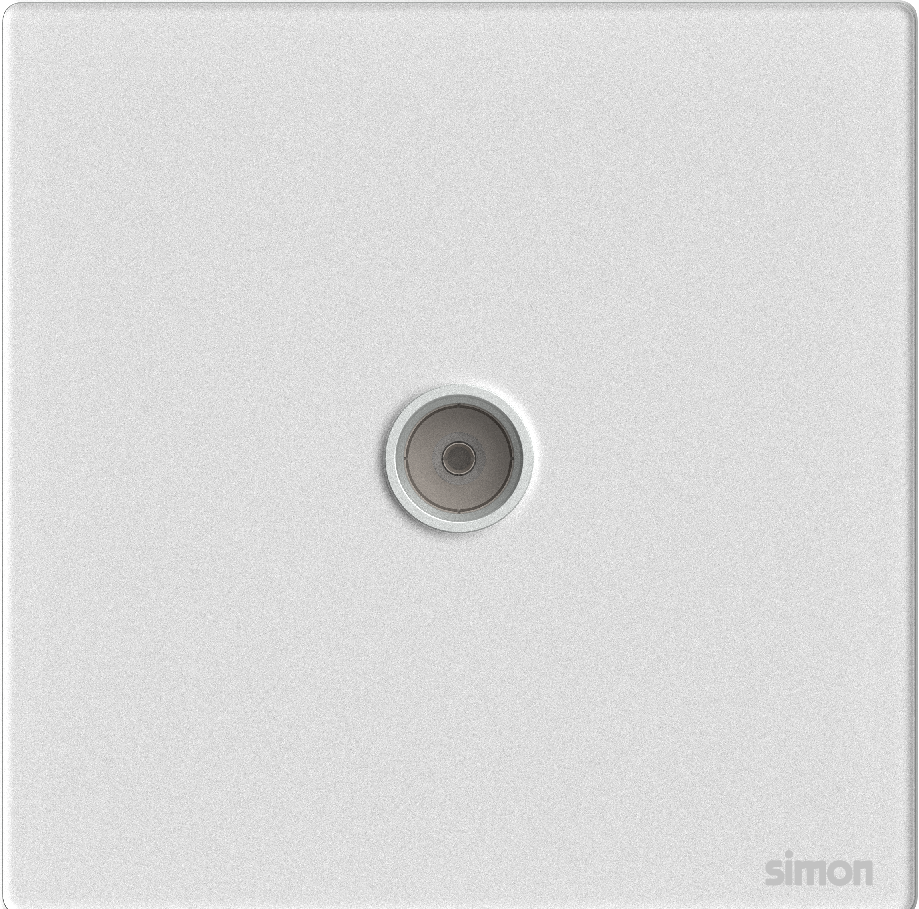 Ổ Cắm Tivi Vuông Simon M7 Gem Màu Trắng - 665111G-4F