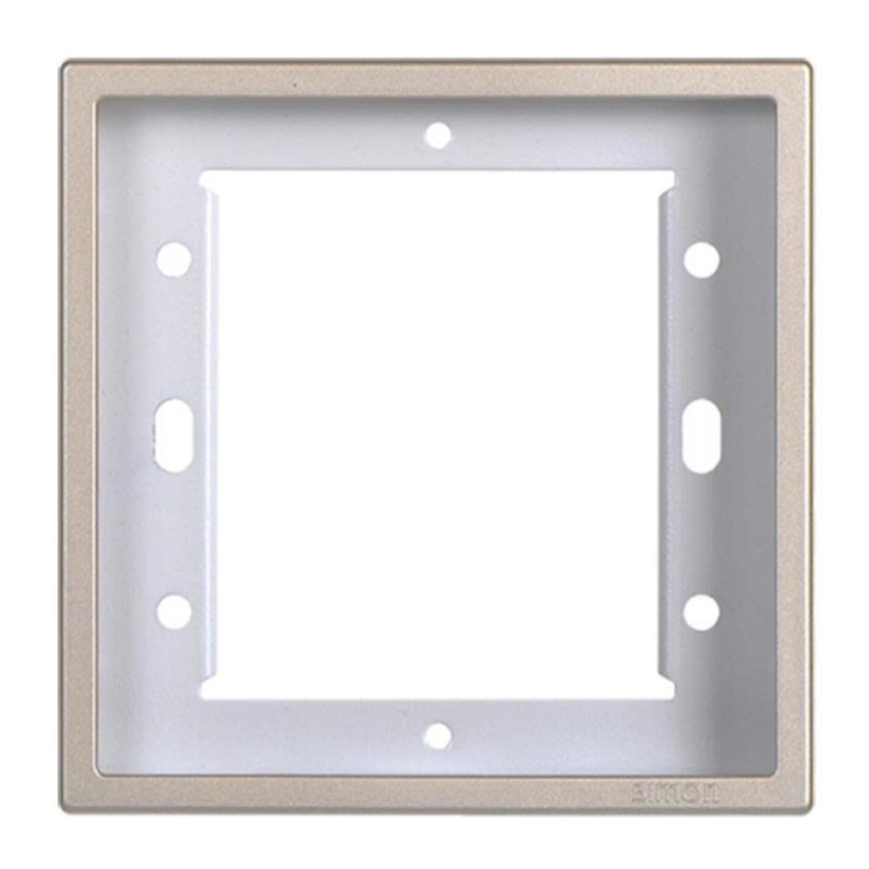 Khung viền đơn vuông màu sâm panh Simon i7 Mã 700610-46 cho các vị trí cần 1 bộ modull.