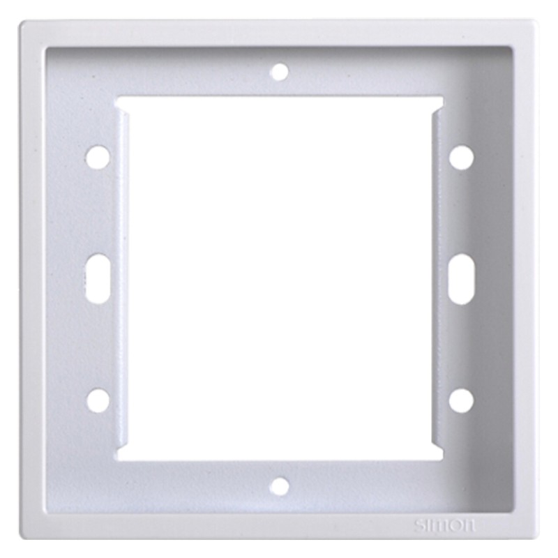 Khung viền đơn vuông màu trắng Simon i7 – Mã 700610 dùng cho 1 module