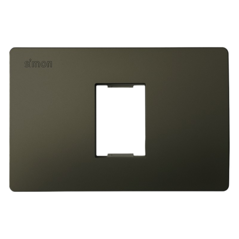 Mặt 1 Lỗ Size S Lắp Ngang Simon K1 Màu Xám - K1001N-61