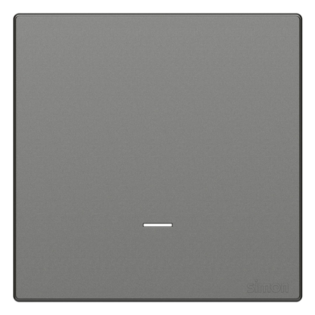 Bộ Công Tắc Đơn 20A 1 Chiều Chuẩn Vuông Màu Xám Simon S6 - 582023-61