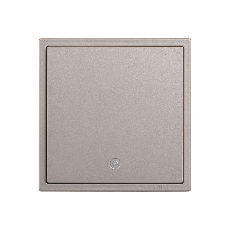 Module Công Tắc 20A Vuông Màu Sâm Panh Có Đèn Led Simon I7 - 702023-46
