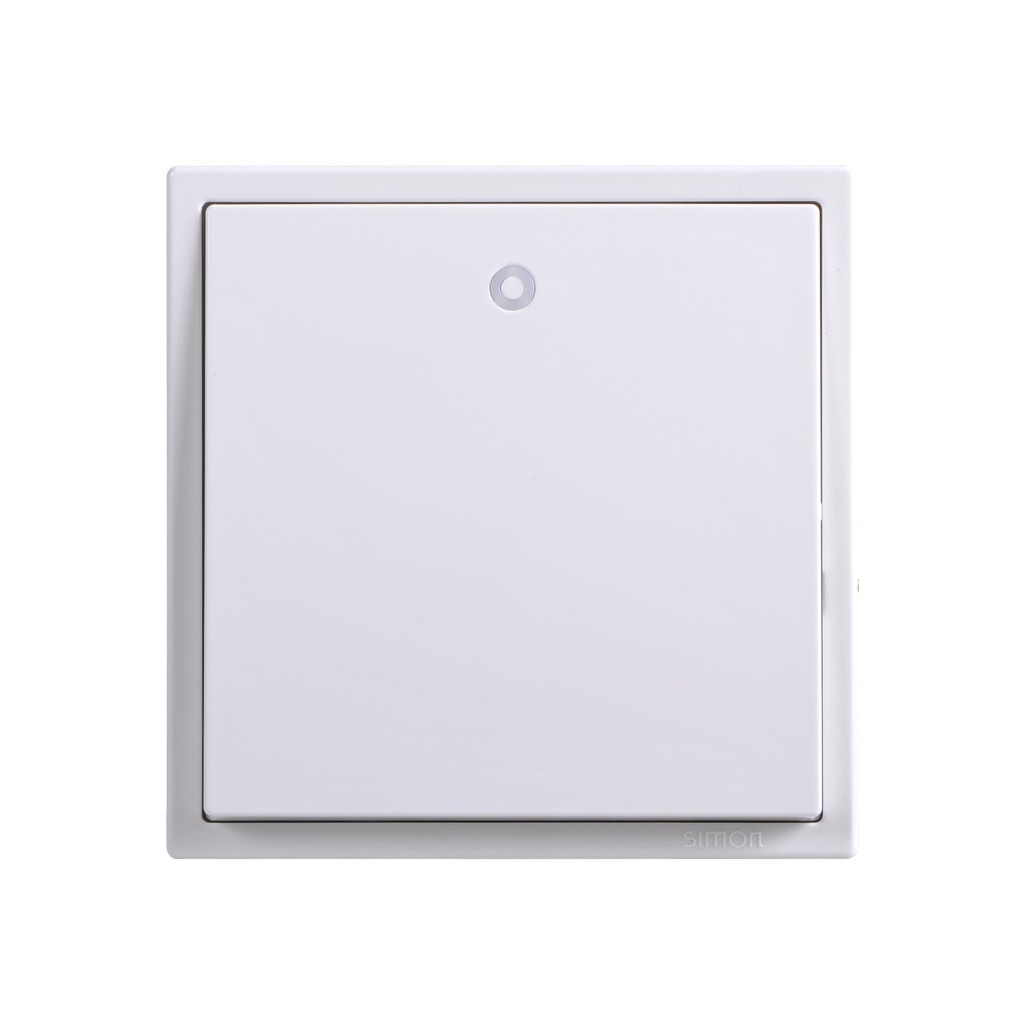 Module Công Tắc Đơn 2 Chiều Vuông Màu Trắng Có Đèn Led Simon I7 - 701014