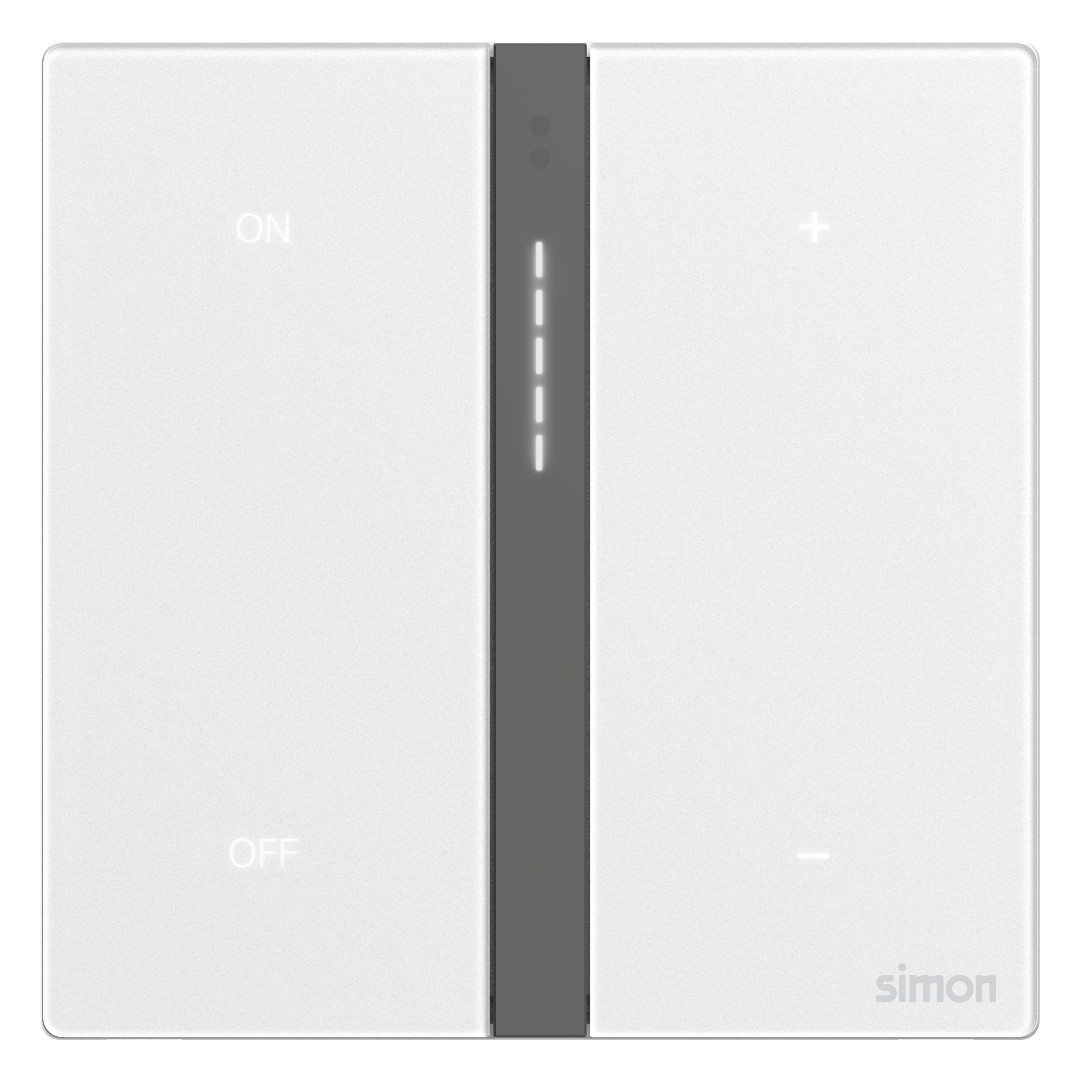 Bộ Công Tắc Dimmer Đơn Thông Minh Simon M7 Metal Smart Màu Bạc - 66E8015MTY-2A