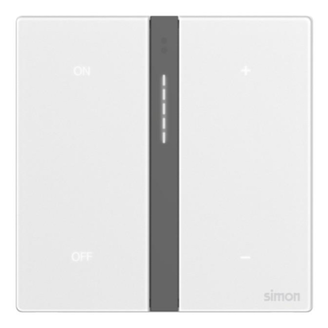 Bộ Công Tắc Dimmer Đơn Thông Minh Simon M7 Gem Smart Màu Trắng - 66E8015GTY-4F