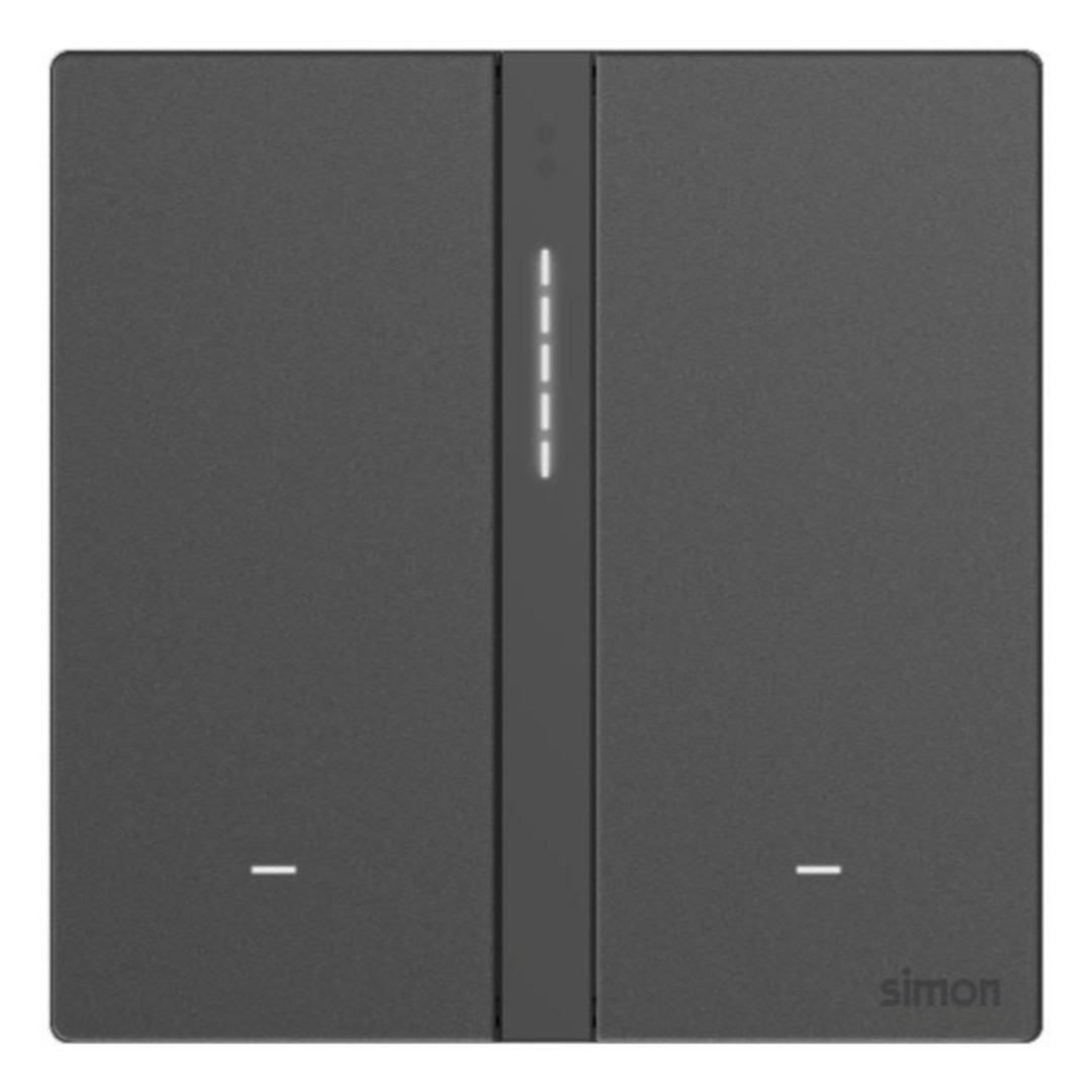 Công Tắc Bối Cảnh Đôi Thông Minh Simon M7 Gem Smart Màu Xám 66E8006GTY-4D