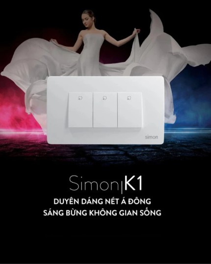 Thiết bị điện simon K1 - Công tắc ổ cắm chính hãng 