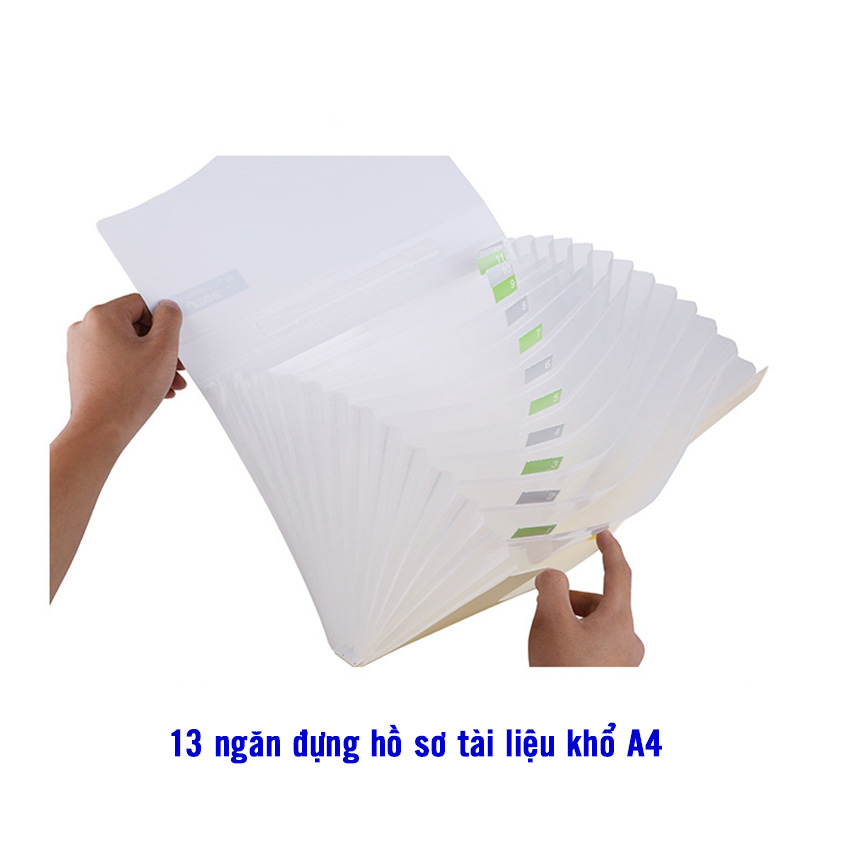 Cặp Đựng Hồ Sơ Tài Liệu 13 Ngăn Khổ A4 TL1002