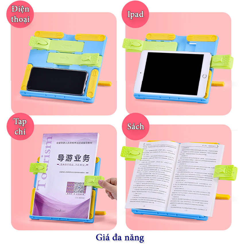 Giá Đọc Sách Kẹp Giữ Chắc Chắn Chống Cận Chống Gù Lưng