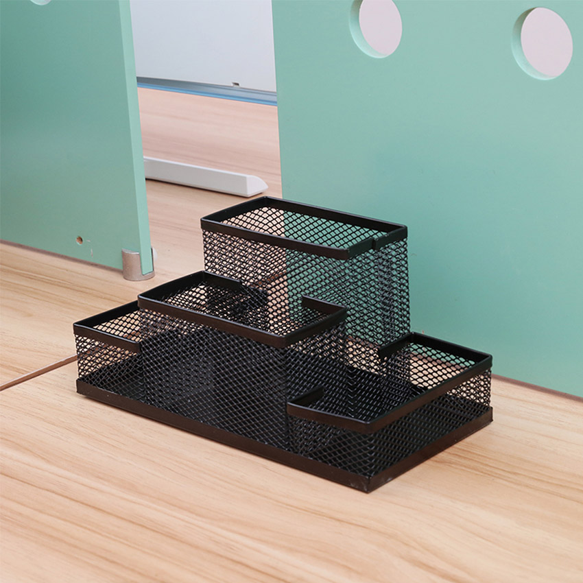 Hộp Đựng Bút Viết Văn Phòng Phẩm Để Bàn Bằng Thép NS05