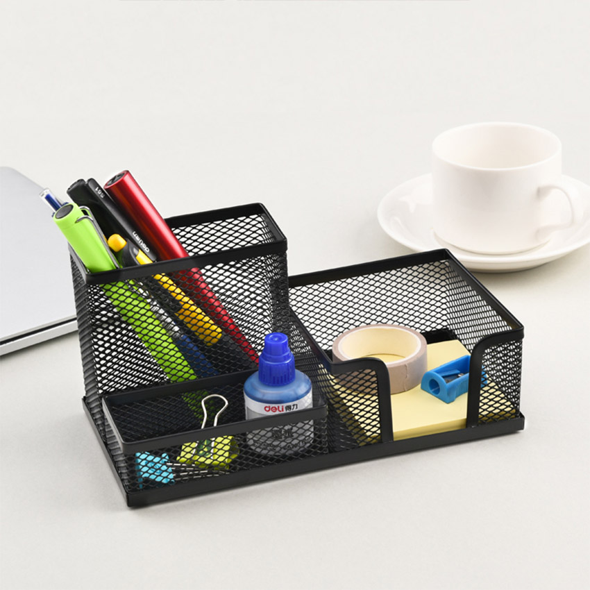 Hộp Đựng Bút Viết Văn Phòng Phẩm Để Bàn Bằng Thép NS15