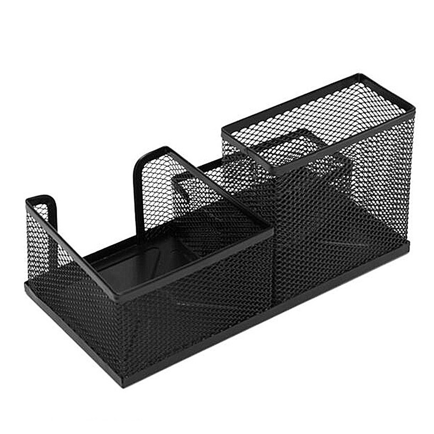 Hộp Đựng Bút Viết Văn Phòng Phẩm Để Bàn Bằng Thép NS15