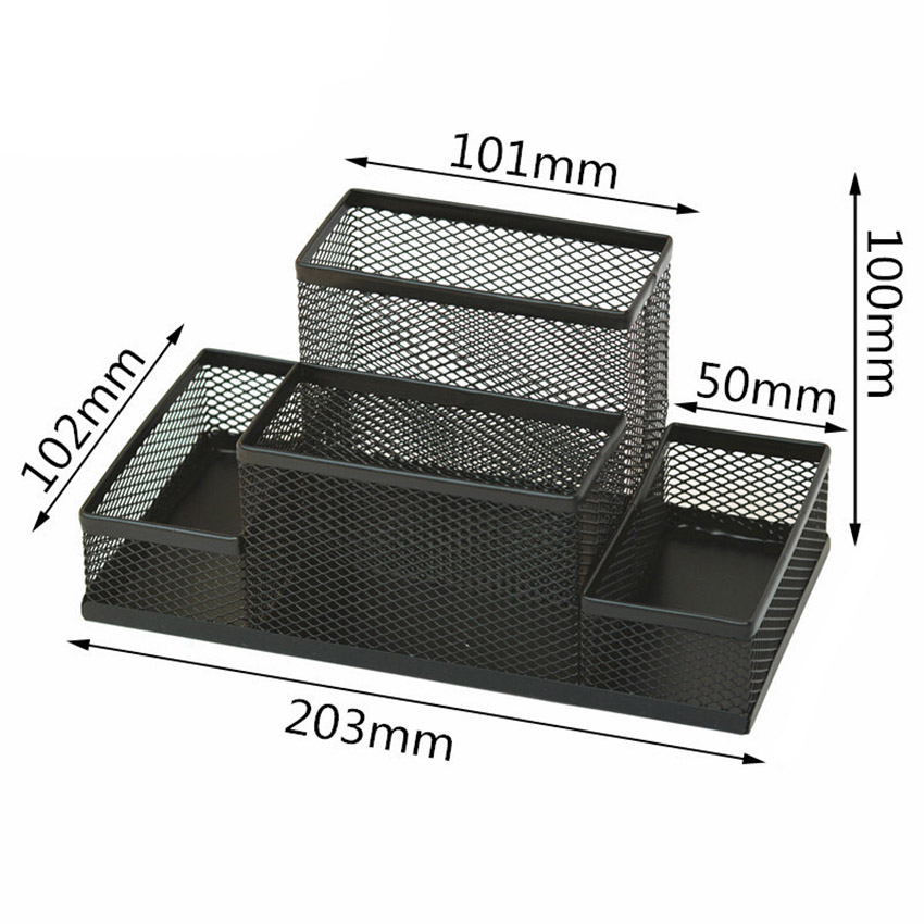 Hộp Đựng Bút Viết Văn Phòng Phẩm Để Bàn Bằng Thép NS05