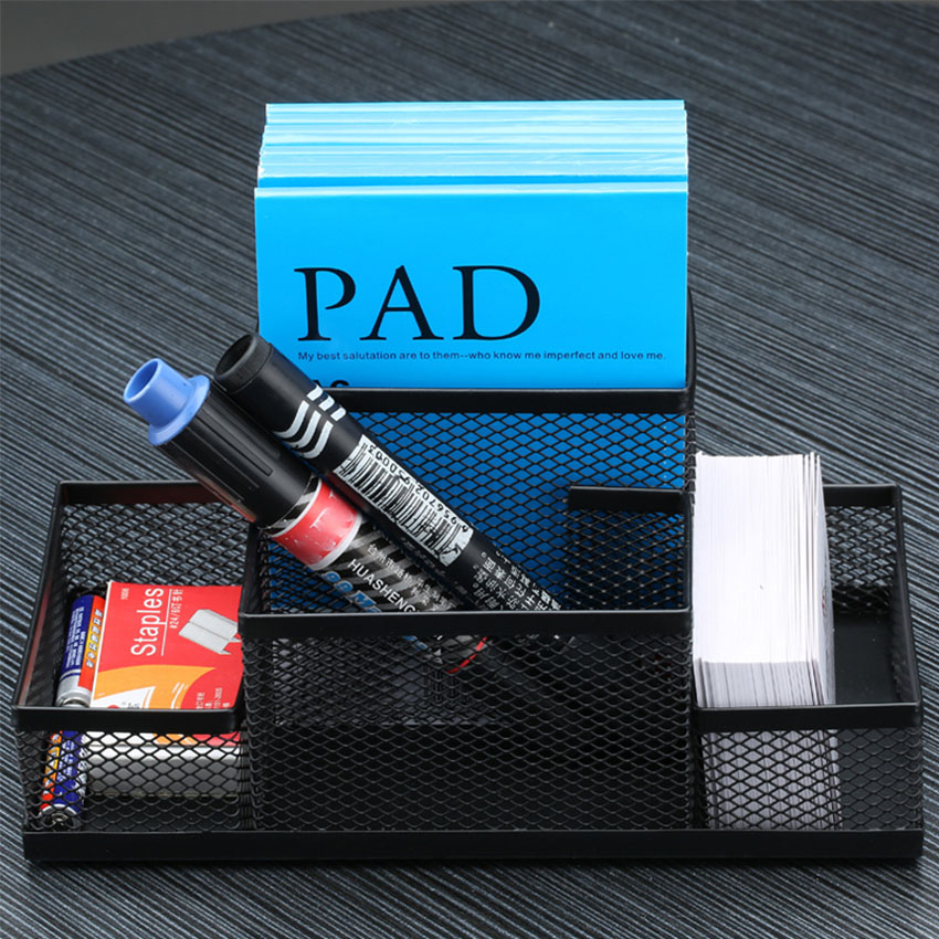 Hộp Đựng Bút Viết Văn Phòng Phẩm Để Bàn Bằng Thép NS05