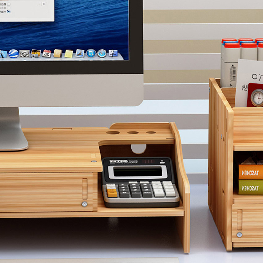 Kệ Để Màn Hình Máy Tính Có Thêm Kệ Rời Nhiều Ngăn Z08-2