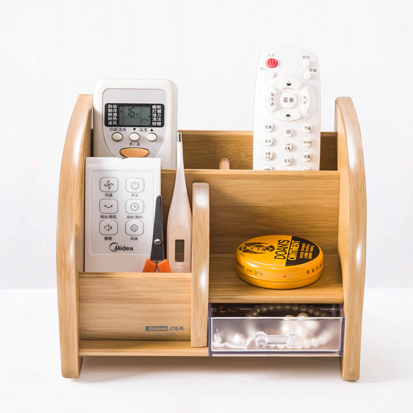 Hộp Đựng Bút Viết Văn Phòng Phẩm Để Bàn Bằng Gỗ C37