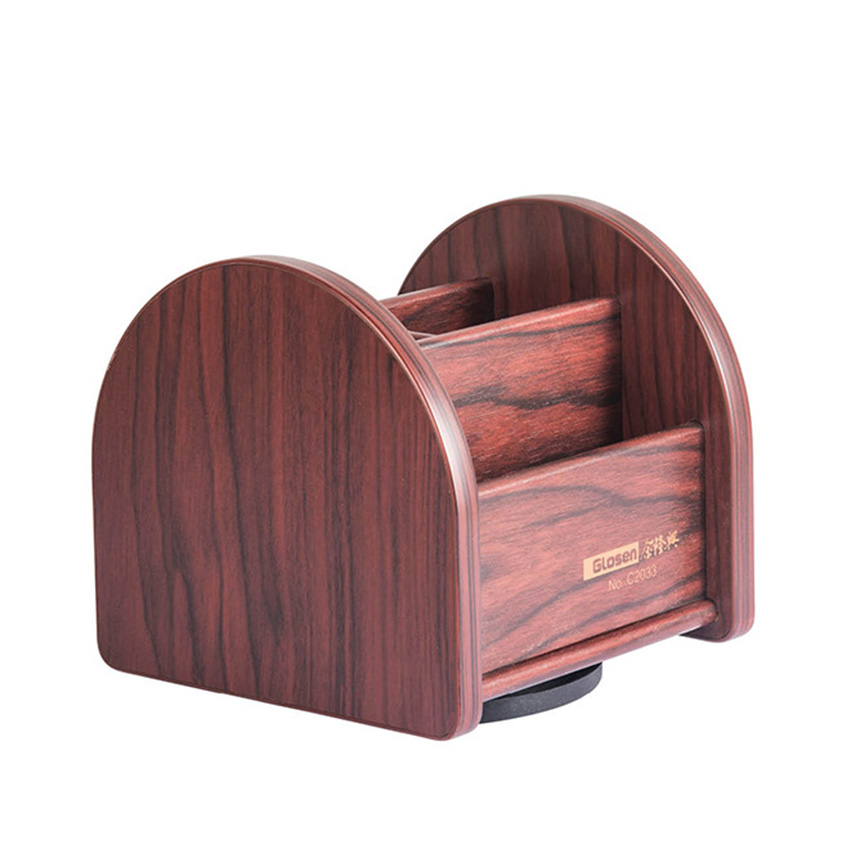 Hộp Đựng Bút Viết Văn Phòng Phẩm Để Bàn Bằng Gỗ C33