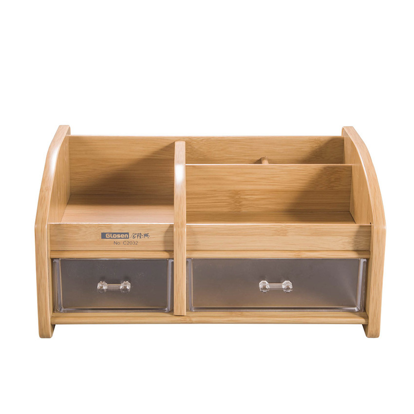 Hộp Đựng Bút Viết Văn Phòng Phẩm Để Bàn Bằng Gỗ C32