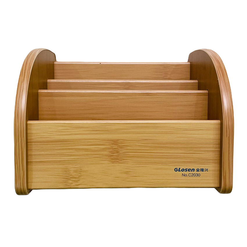 Hộp Đựng Bút Viết Văn Phòng Phẩm Để Bàn Bằng Gỗ C30