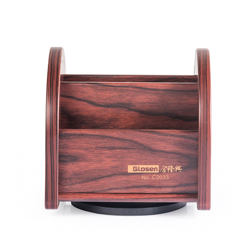 Hộp Đựng Bút Viết Văn Phòng Phẩm Để Bàn Bằng Gỗ C33