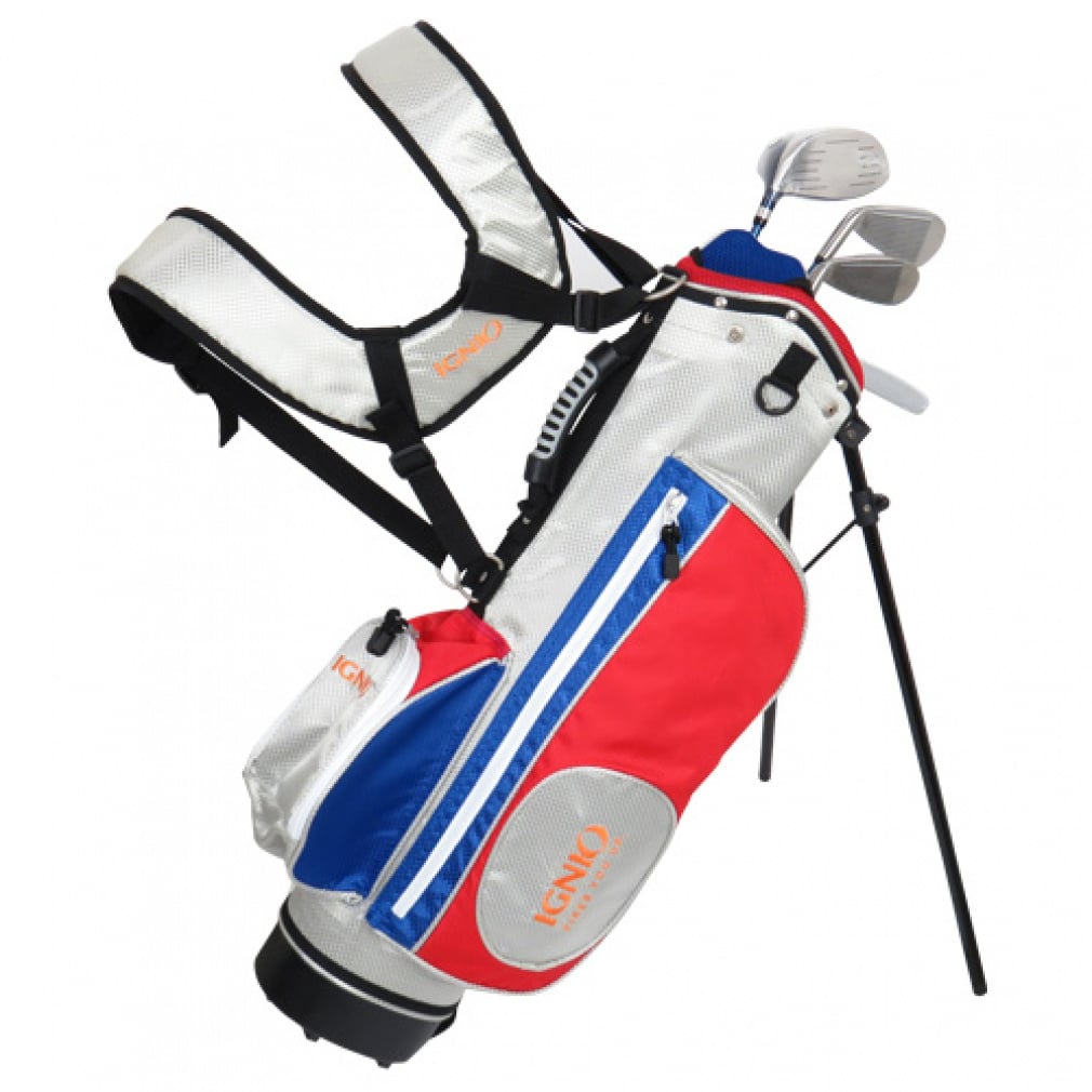IGNIO Club Set for Ages 6-8 with Caddie Bag 4-Piece Set