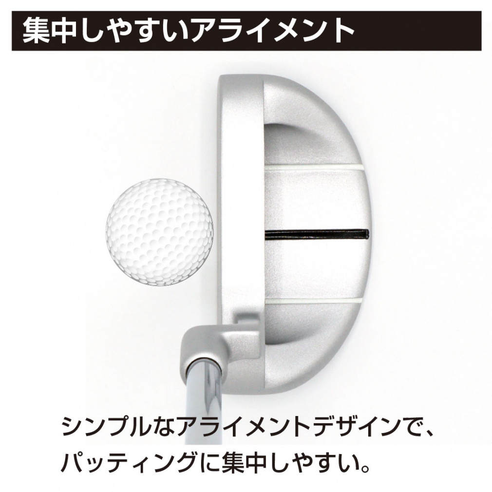 No Brand putter Arrow Tube R3 Mallet Type Forgiving Strong against mishits For Beginners Low Price Good Value