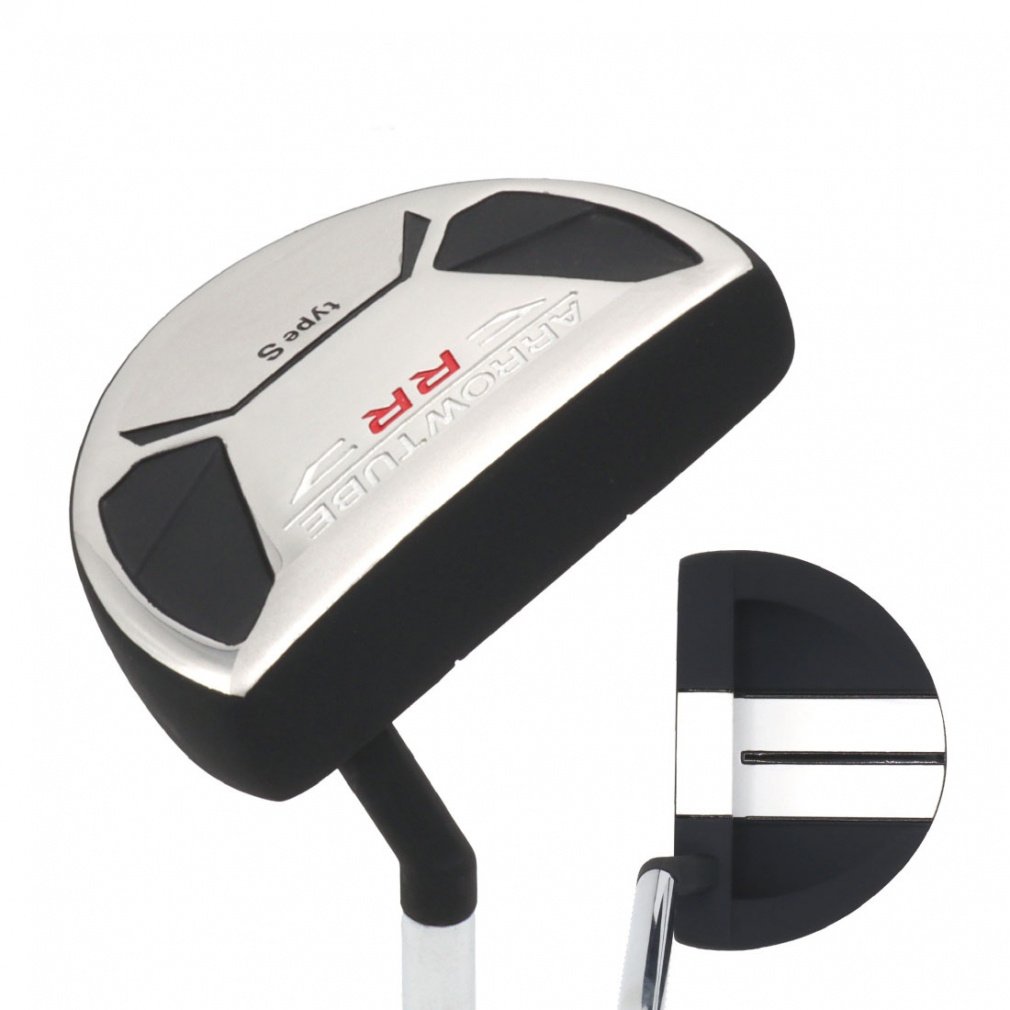 No Brand putter Arrow Tube RR Mallet Type Slant Neck Forgiving Strong against mishits For Beginners Low Price