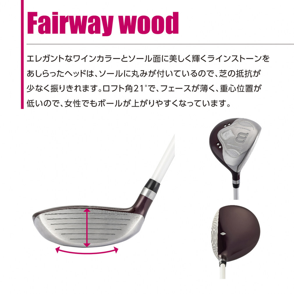 Set gậy golf Wilson Tiara Niino 2024 for Ladies