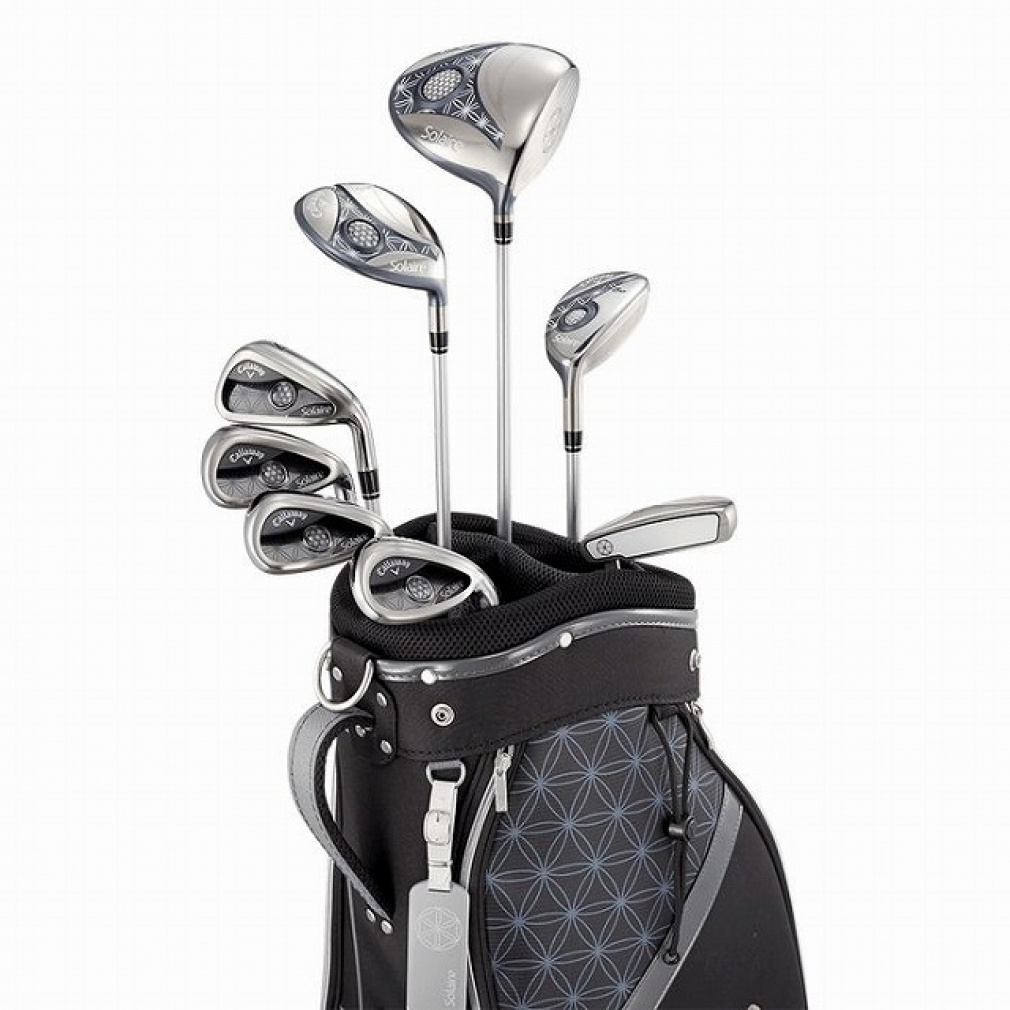 Callaway Club Set Solaire 8-Piece Club Set with Caddie Bag Black