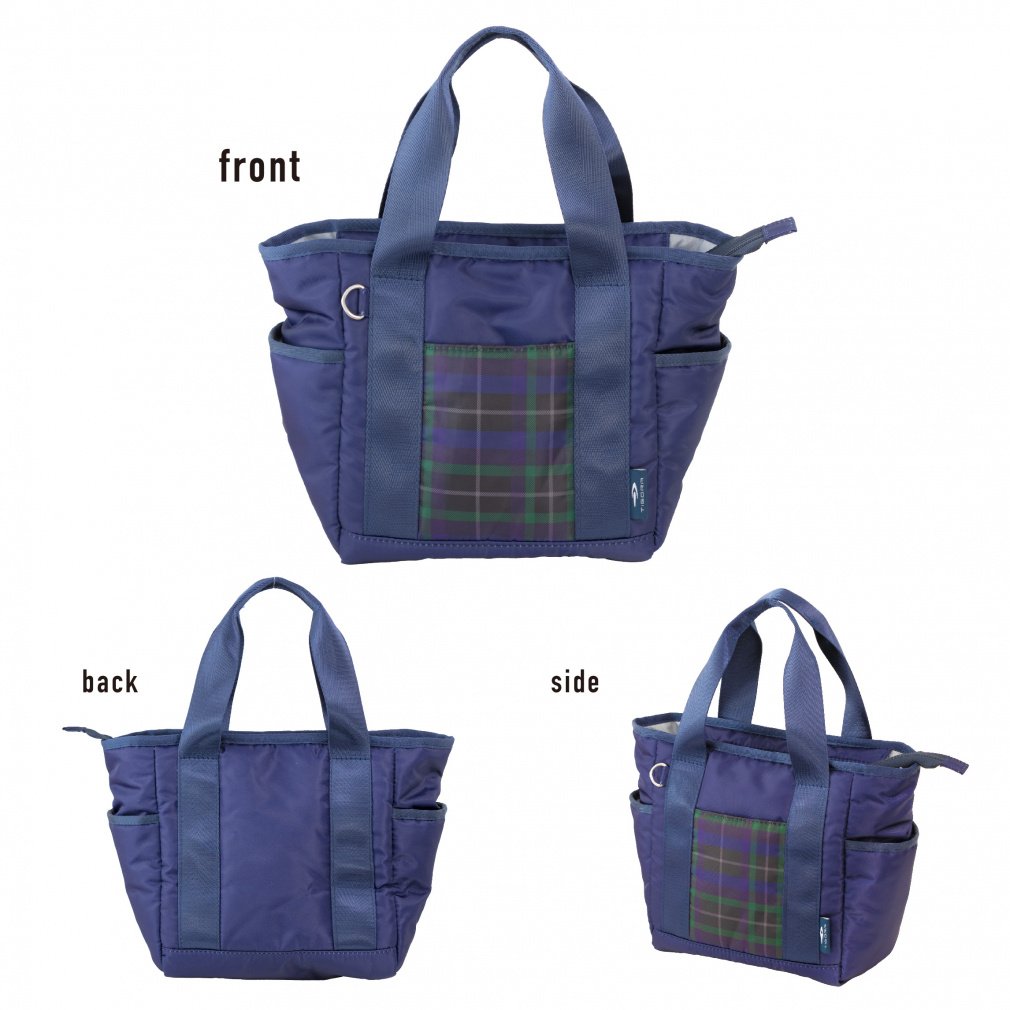 TIGORA Pouch Check Pattern x Navy Cart Pouch 0202132824
