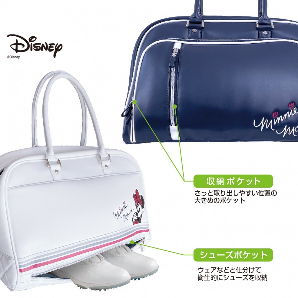 Disney Boston Bag DN-0B2003BB with Shoe Storage Minnie Mouse