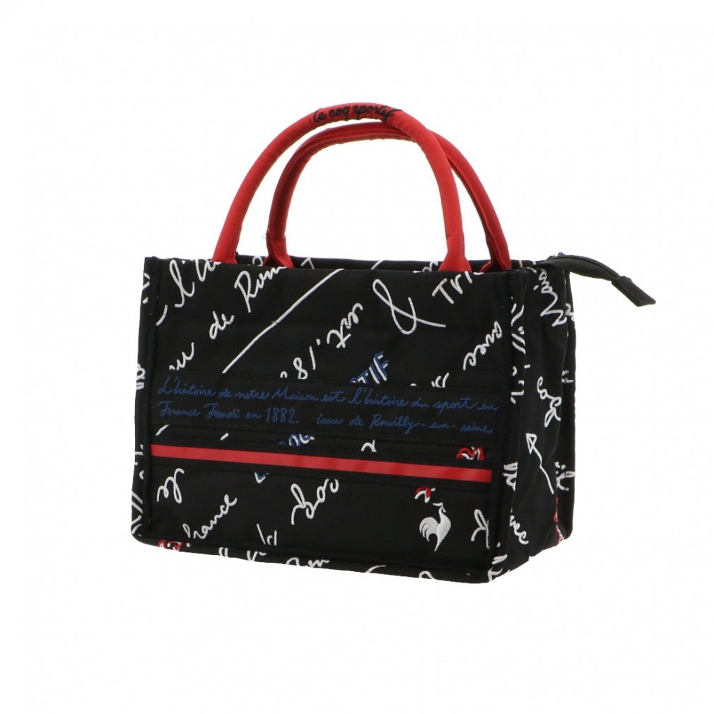 le coq sportif golf Pouch Le Coq Black Trico Design Square Pouch with Original Heart Zipper Pull LG4FTT43L
