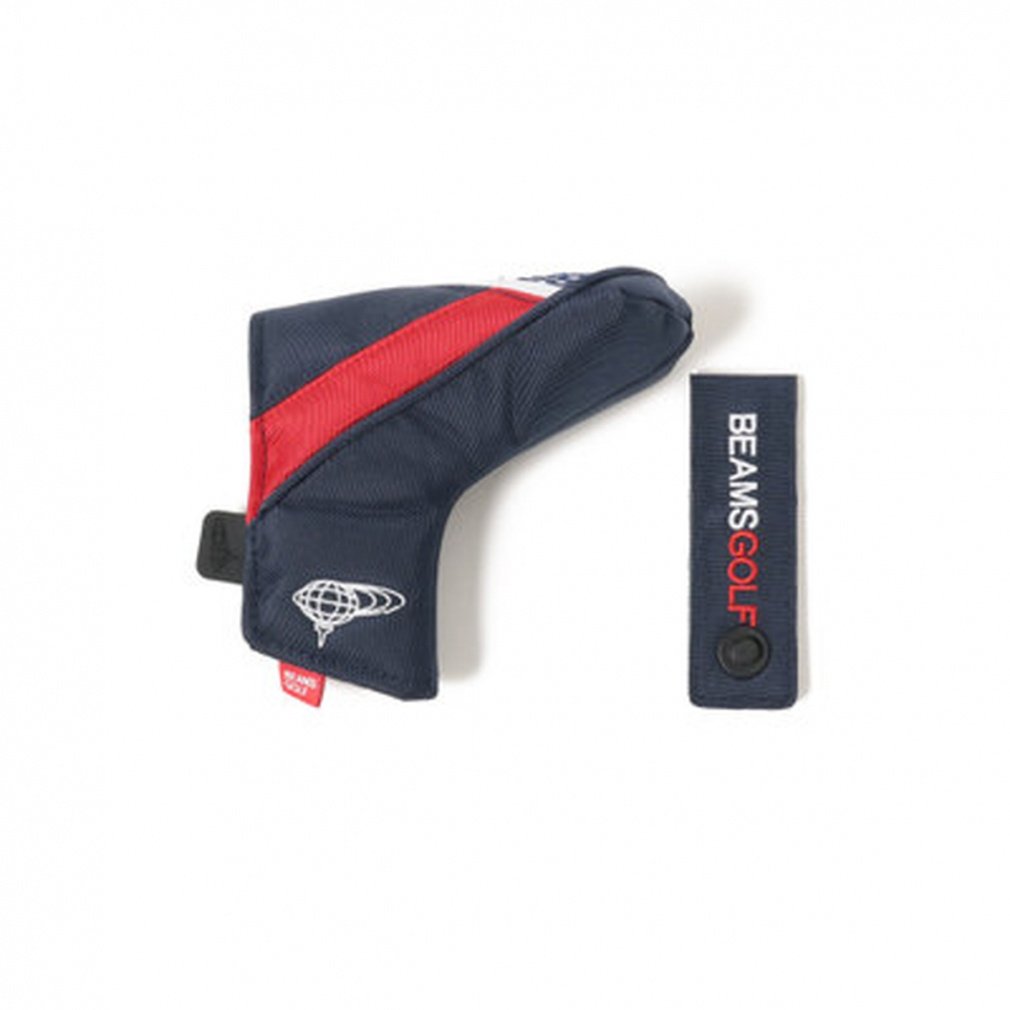 BEAMS GOLF Head Cover Slash Panelled putter Cover (Blade Type) 8104086383
