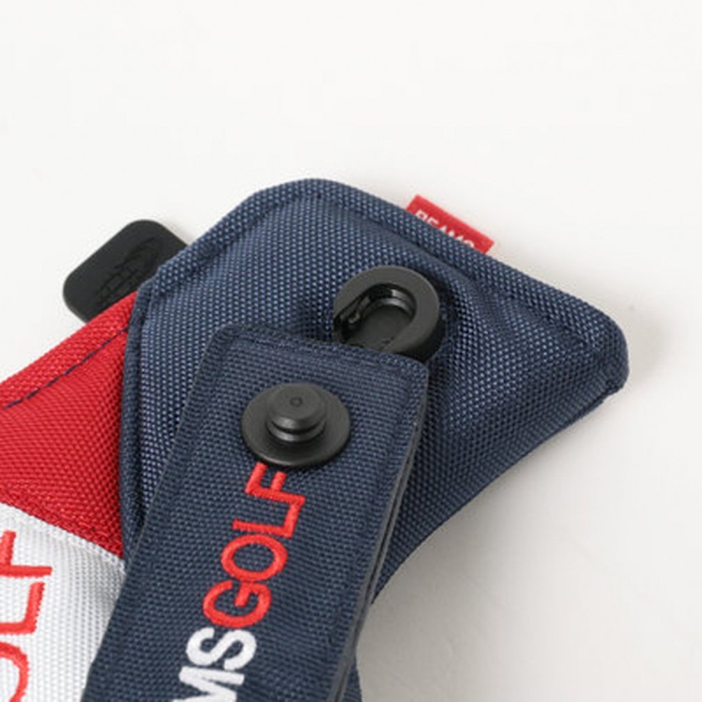 BEAMS GOLF Head Cover Slash Panelled putter Cover (Blade Type) 8104086383