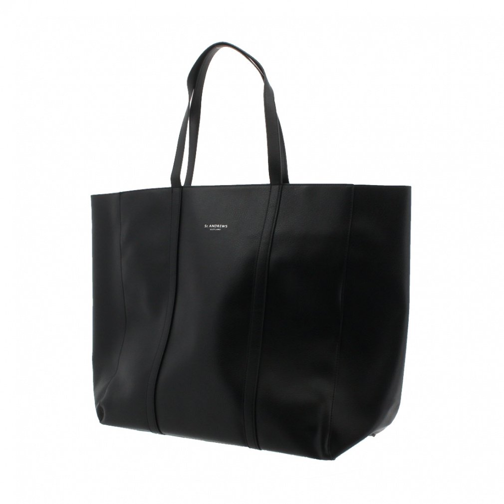 St ANDREWS Boston Bag Synthetic Leather Logo Tote Bag 0425281001