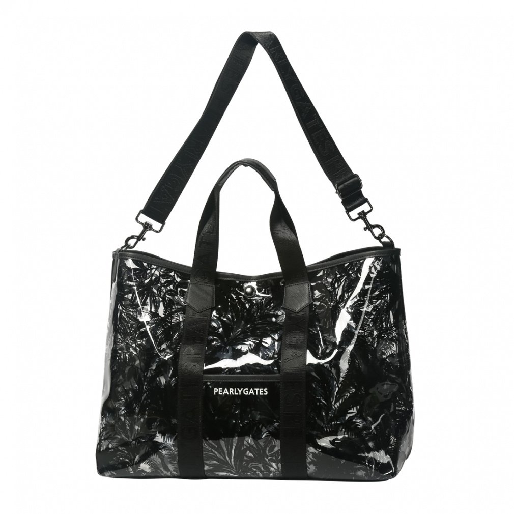PEARLY GATES Boston Bag Delicate Botanical Pattern Clear Locker Bag 0533281602