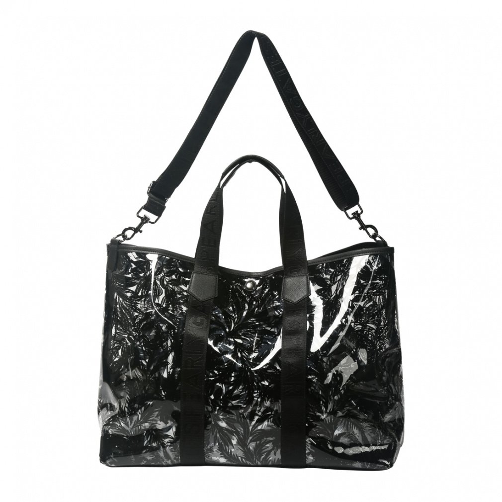 PEARLY GATES Boston Bag Delicate Botanical Pattern Clear Locker Bag 0533281602