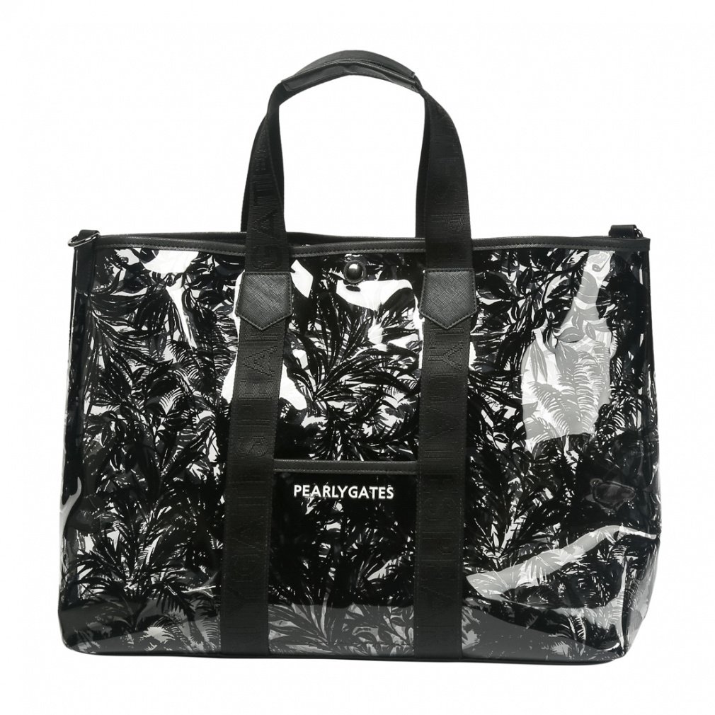 PEARLY GATES Boston Bag Delicate Botanical Pattern Clear Locker Bag 0533281602